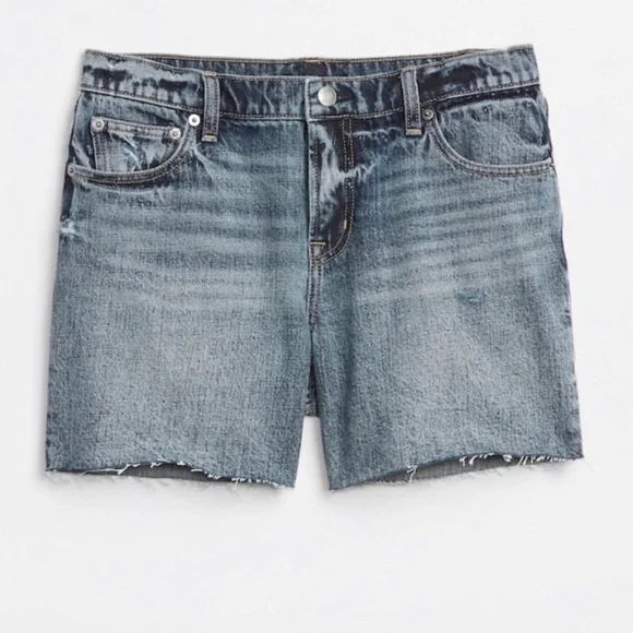 GAP Mid Rise 5" Denim Shorts with Shadow Pockets Size 25 NWT - Picture 5 of 7